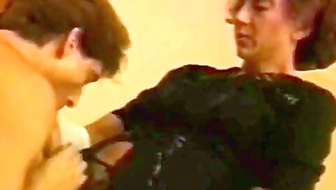 Mature 26 year old with a pair of stockings gets an anal creampie