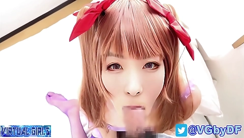 Shemale with a sexy red head loves to fuck a big dick