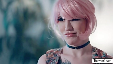 Bareback and sensual redhead is ready to please a sad stepbrother