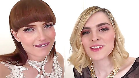 Horny blonde is the most perfect angel and she loves to take it