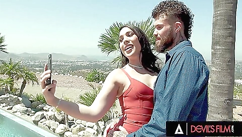 Hot brunette anal sex with a big dick in doggystyle