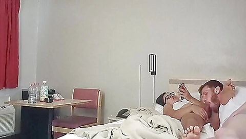 Brunette gets her tight cunt pounded by her boyfriend